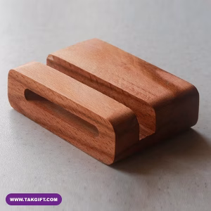 استند و اسپیکر موبایل چوبی تبلیغاتی