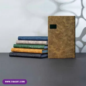 نمای روبه رو سررسید چرم بردیا در 6 رنگ