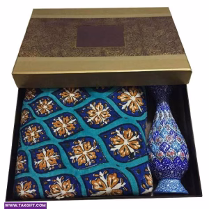 جعبه پذیرایی پارچه و مینا