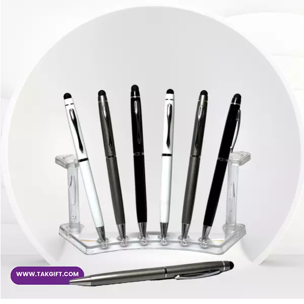 khodkar-110 خودکار تبلیغاتی فلزی تاچ دار کد 110 - Image 1