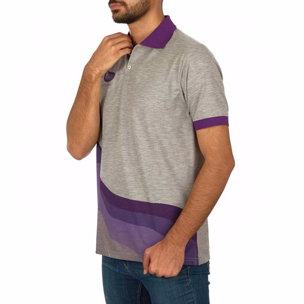 بنفش تیشرت تبلیغاتی دو رنگ - Image 1