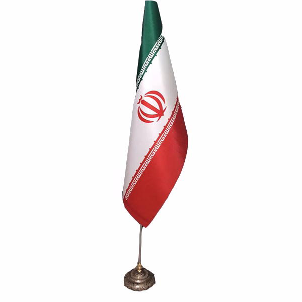 پرچم5 پرچم تبلیغاتی تشریفاتی لمینت ایران پایه خورشیدی - Image 1
