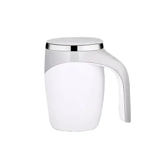 نمای روبه رو ماگ تبلیغاتی همزنی با بطری مدل stirring Cup