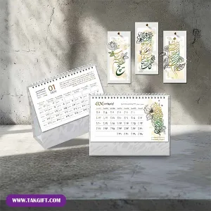 نمای روبه رو از تقویم رومیزی فانتزی فرهنگ