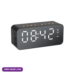 نمای روبه رو از ساعت و اسپیکر تبلیغاتی دیجیتالی کد 2215