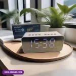 نمایی از ساعت و اسپیکر تبلیغاتی دیجیتالی کد 2215