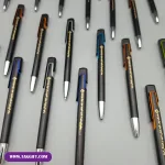 نمونه چاپ لیزر روی خودکار پلاستیکی تبلیغاتی کد 105