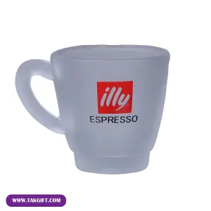 نمای روبه رو از لیوان یخی تبلیغاتی کد 185