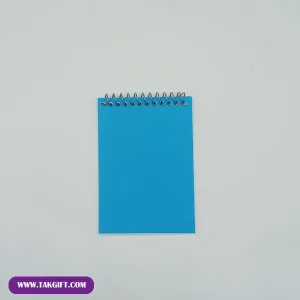 دفرتچه یادداشت تبلیغاتی رنگ آبی فیروزه‌ای