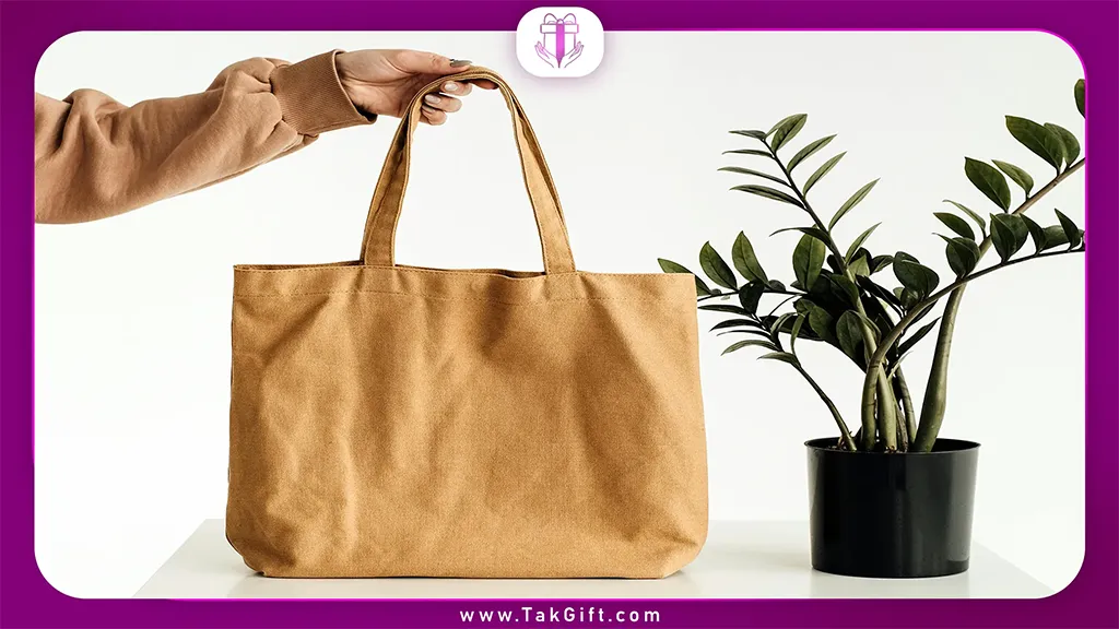 ساک دستی تبلیغاتی مدل دسته زمبیلی