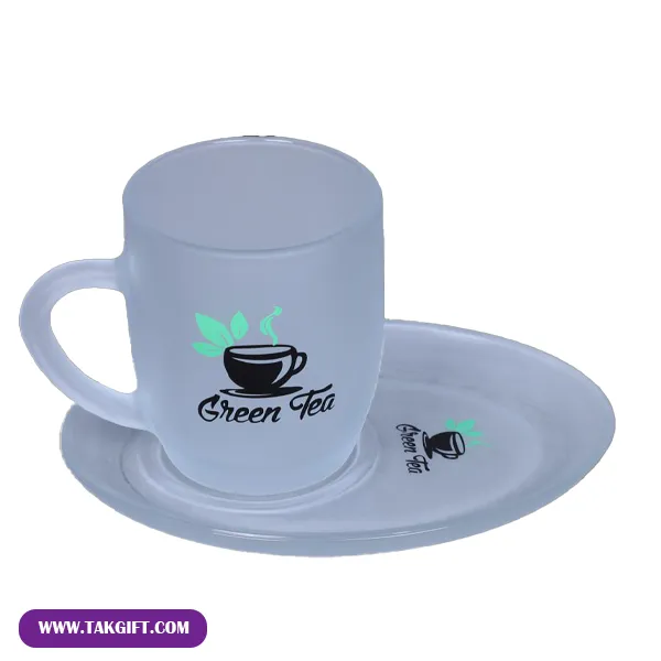 ست لیوان و نعلبکی-600 لیوان و نعلبکی یخی تبلیغاتی کد 600