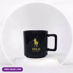 لیوان تبلیغاتی سرامیکی فول بلک کد 180