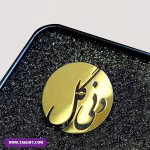 بج سینه طلایی براق تبلیغاتی شرکت دنی گل
