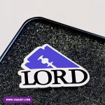 نمونه بج سینه پلی استری طرح LORD