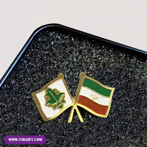 بج سینه پلی استری تبلیغاتی طرح پرچم ایران