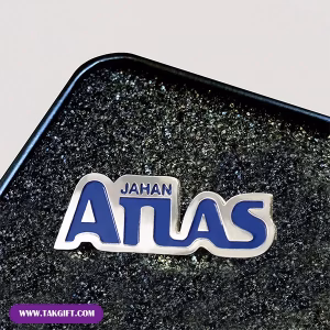 نمونه بج سینه تبلیغاتی پلی استری شرکت ANAS