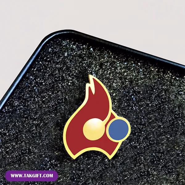 بج سینه-پلی استری-شعله بج سینه تبلیغاتی پلی استری شعله